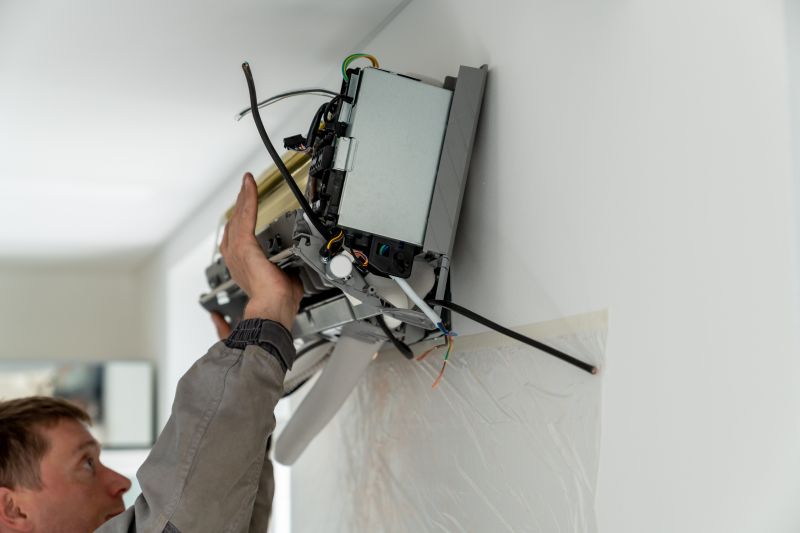 Technician Installing Indoor Unit